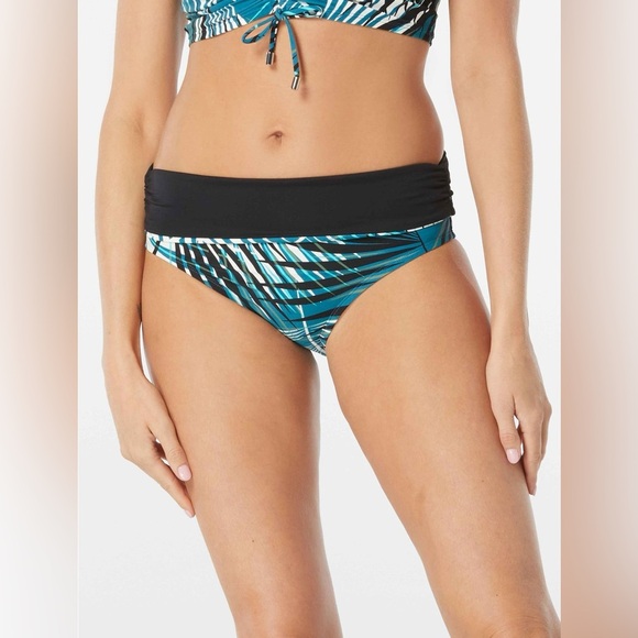 Coco Reef Impulse High Waist Rollover Bikini Bottom Summer Palm Medium NWT - Picture 3 of 6